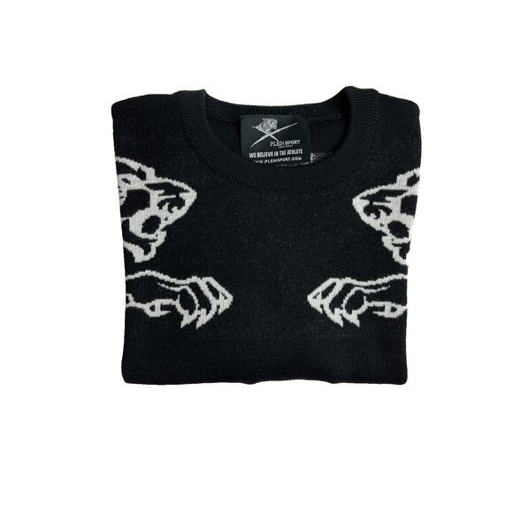 1-81 PLEIN SPORT Men's Sweater Logo Black/White Small - Picture 11 of 11